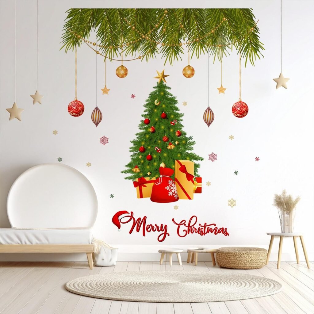 Christmas - X'Mas Festive Décor Wall Sticker Decal for Home & Office