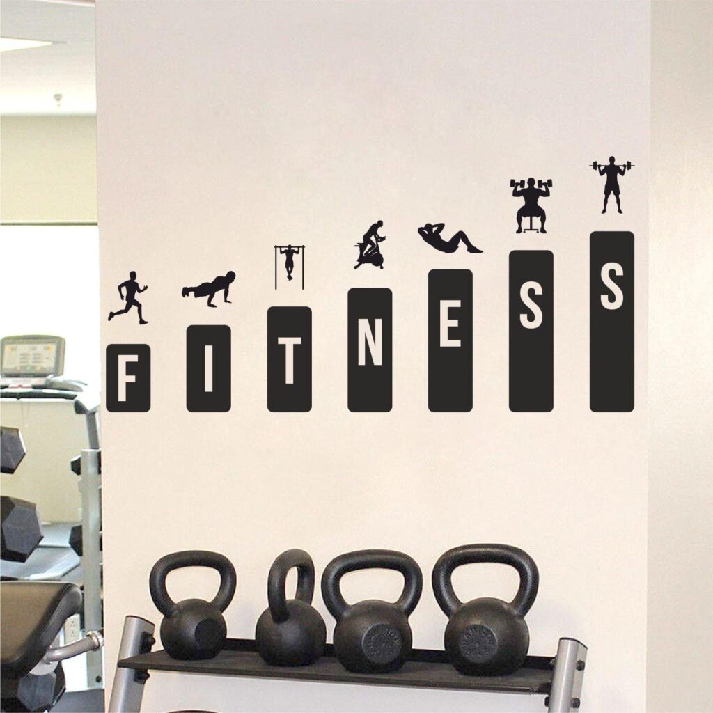 Gym Fitness Workout Boby Building Strength Sports Motivation Wall Sticker