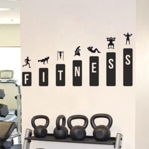 Gym Fitness Workout Boby Building Strength Sports Motivation Wall Sticker