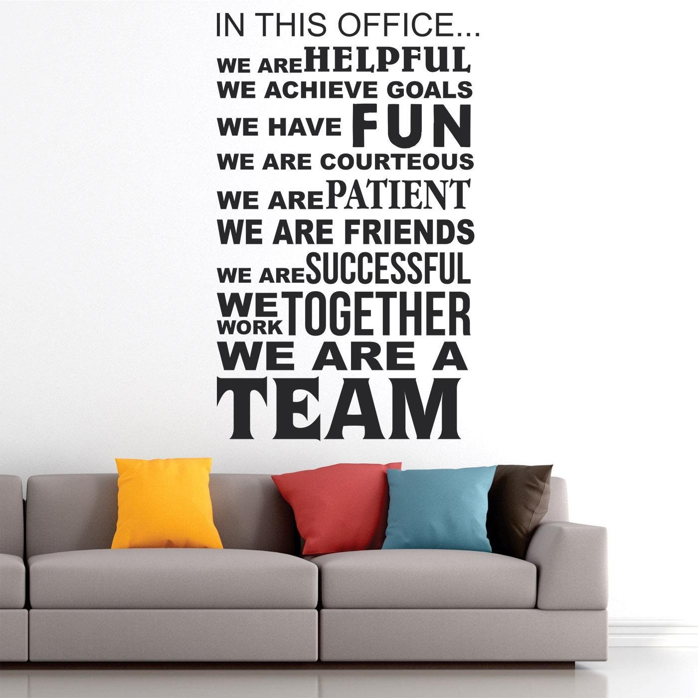 Team- Work Together - Office - Inspirational - Motivational - Quotes - Wall Sticker - Image 2
