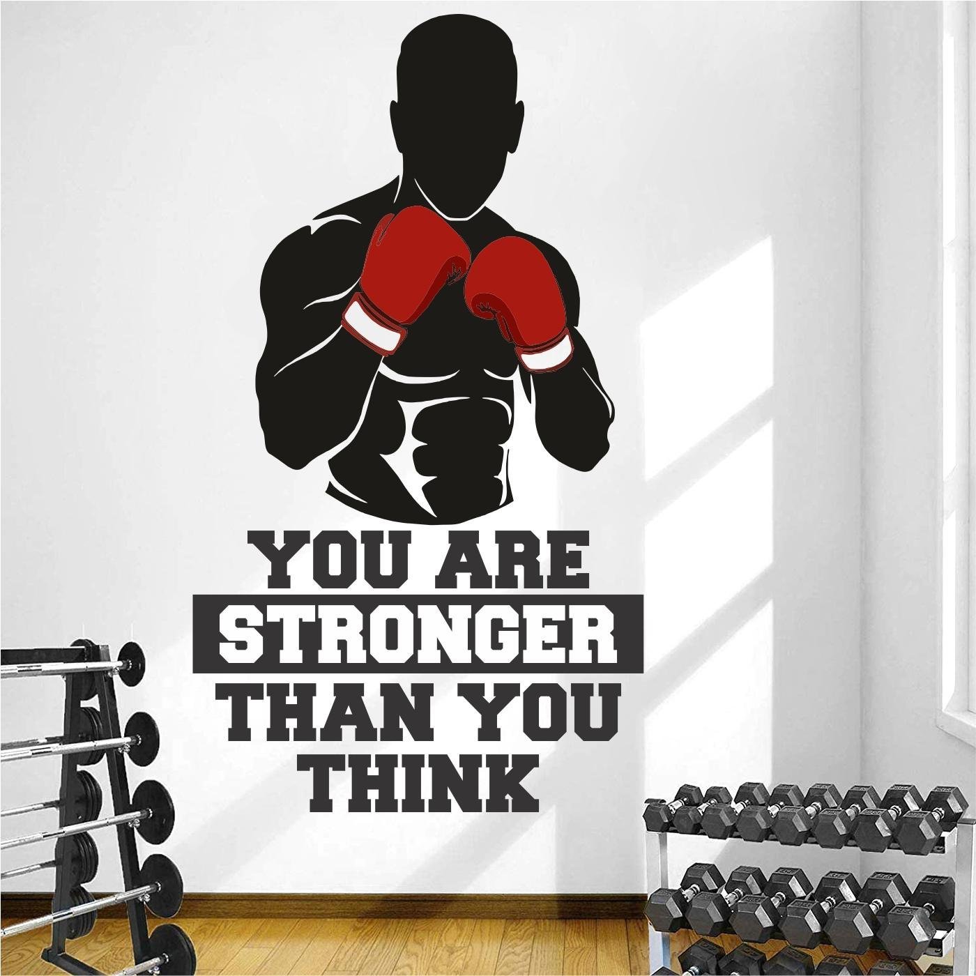 Gym - Fitness - Bodybuilding - Office - Sports - Workout - Boxing - Inspirational - Motivational - Quotes - Wall Sticker