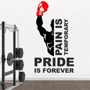 Gym - Fitness - Bodybuilding - Office - Sports - Workout - Boxing - Inspirational - Motivational - Quotes - Wall Sticker