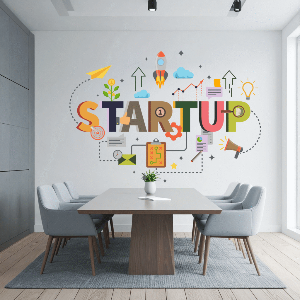 Startup Business - Motivation Inspirational Office Quotes Conference Room Wall Sticker